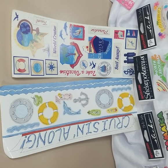 CRAFT STICKER COLLAGE AND DESTINATION STICKER SET OF 14 MISC STICKERS - Picture 5 of 8